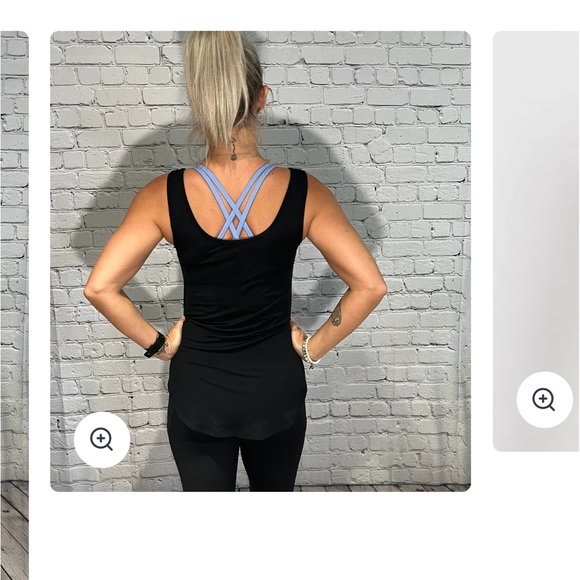 Keylime athletic Emma tank size medium navy - Picture 2 of 3